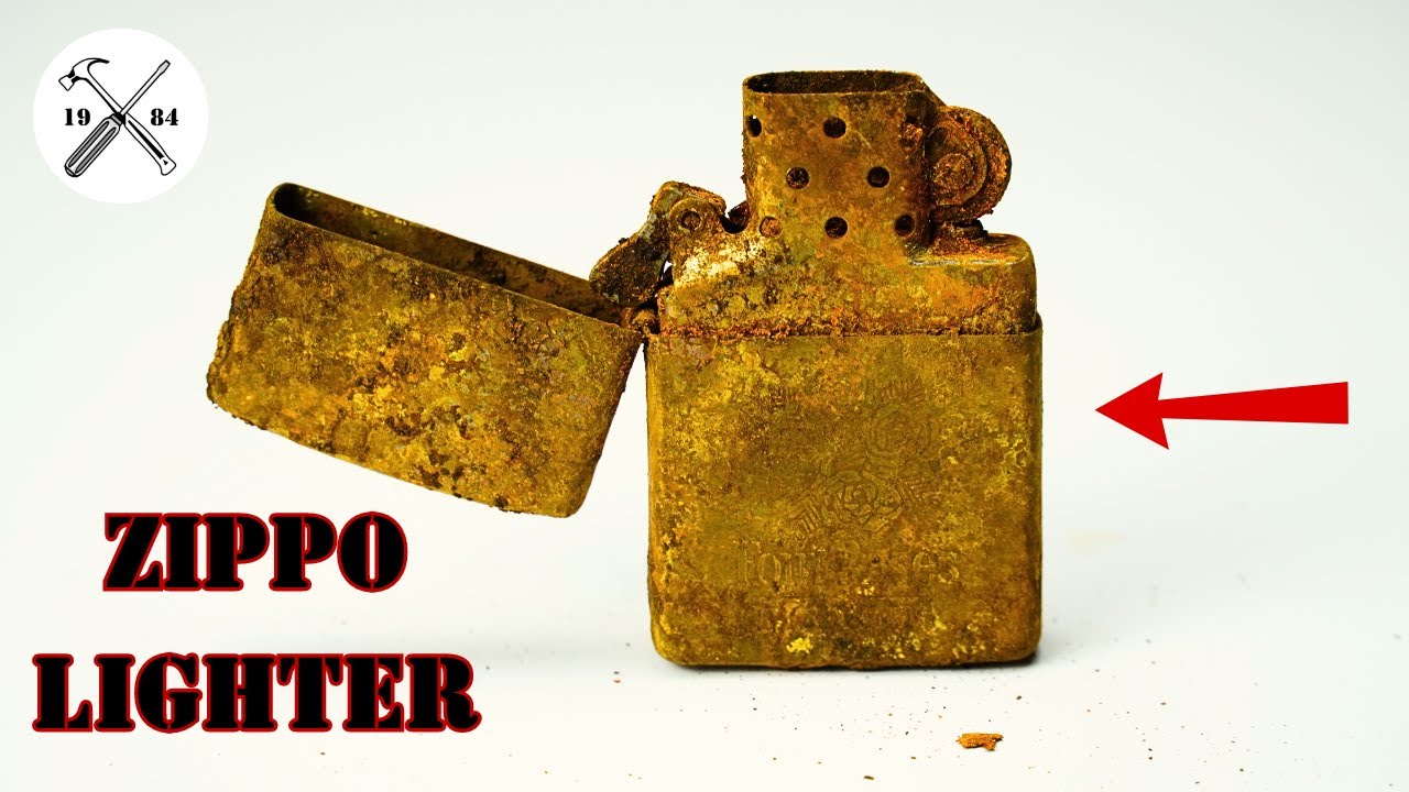 Zippo Lighter RestorationSollid Brass Four Roses YouTube