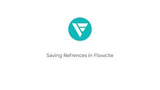 Saving References in Flowcite