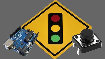 Semáforo com push button - Entrada digital - Arduino