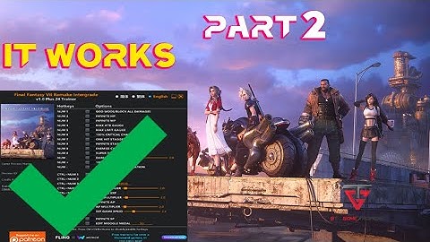 Final Fantasy VII Remake Intergrade gameplay part 2 - FLiNG and WeMod Trainers Testing