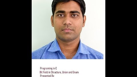 Bit Fields in structure, Union and Enum