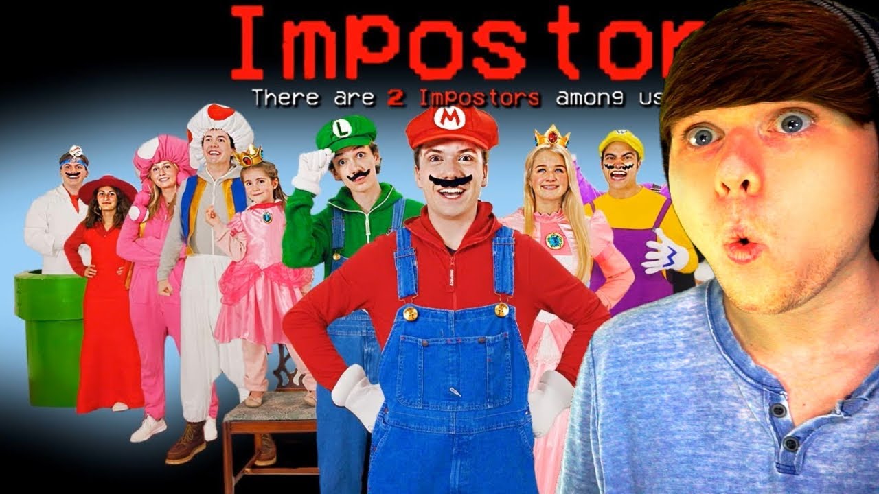 If Mario Was In Among Us @shilohandbros REACTION!