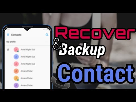 HOW TO RECOVER AND BACKUP LOST PHONE CONTACT IN 2024