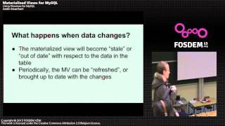 FOSDEM 2015 - Developer Room - Mysql And Friends - Flexviews