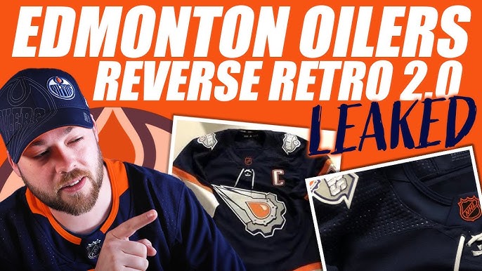 Oilers Authentic Reverse Retro Wordmark Jersey