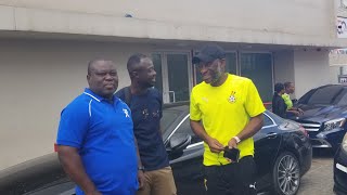 The arrival of Coach Dr.Prosper Narteh Ogum at multimedia ,Asempa 94.7 to have 0ne on one interview.