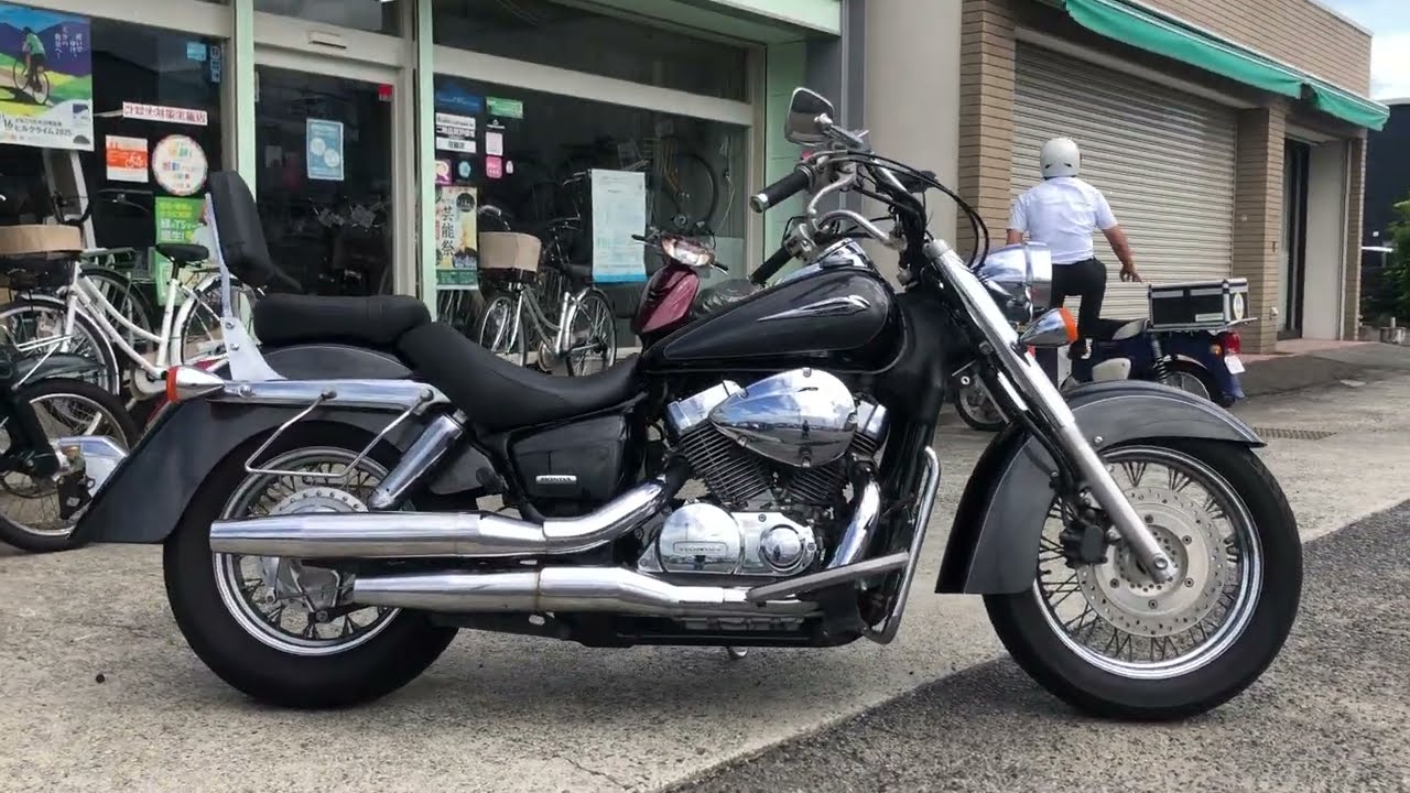 HONDA Shadow Classic 400 2010MODEL 17865km BLACK - YouTube