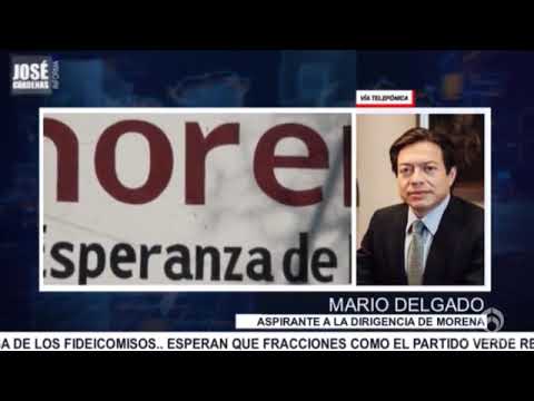 Mario Delgado, aspirante a la dirigencia de Morena, en entrevista con José Cárdenas informa