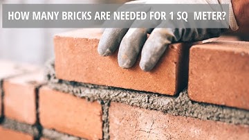 How many bricks are needed for 1 sq  meter