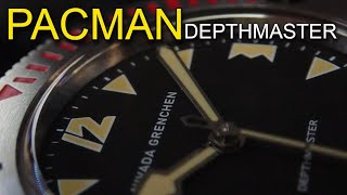 Nivada Grenchen PACMAN - DEPTHMASTER 1000m Diver Vintage Reissue Swiss Automatic 39mm