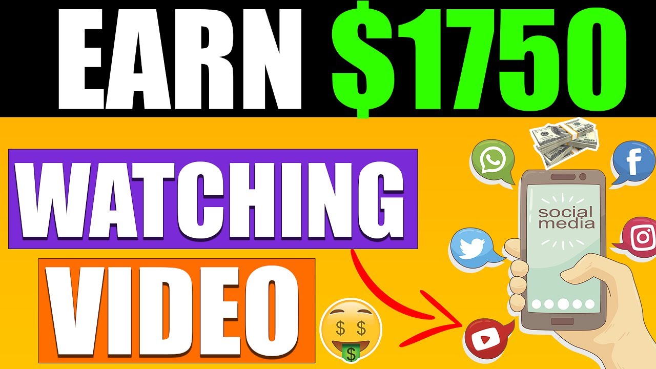 EARN 1750 EVER DAY WATCHING VIDEO(MAKE MONEY ONLINE) YouTube