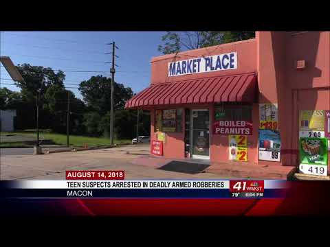 newspaper mockup Teenagers charged with murder in two deadly shootings at Macon convenience stores