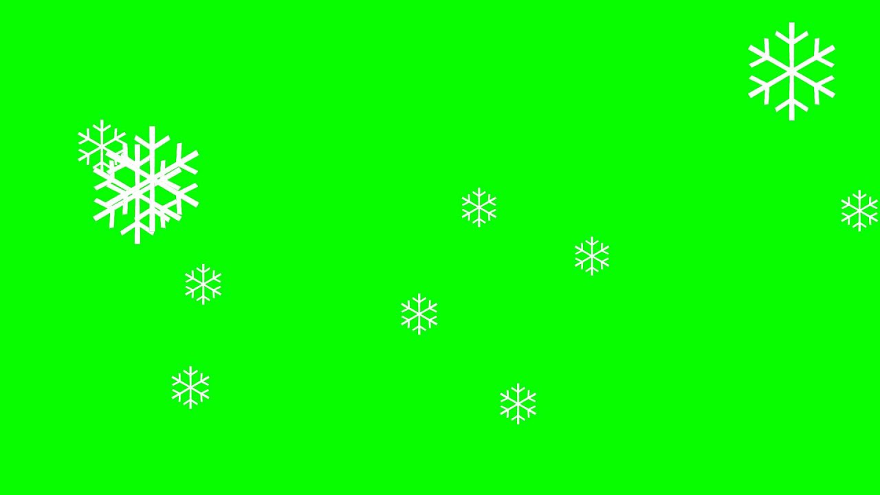 Christmas Snowflakes - Green Screen Animation - YouTube