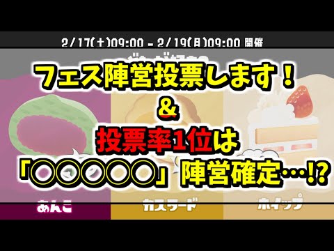 【ヨビ祭開始】 第13回フェス開始！￤投票率1位はほぼ確定…？【スプラトゥーン3】