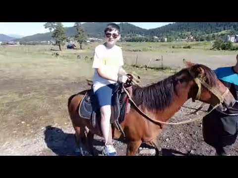 ბაკურიანი ვლოგი 2,ცხენებით ჯირითი