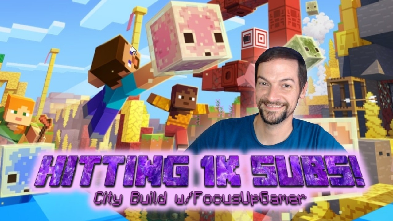LIVE! - On the Way to 1K! Building a Minecraft City w/FocusUpGamer [vertical]