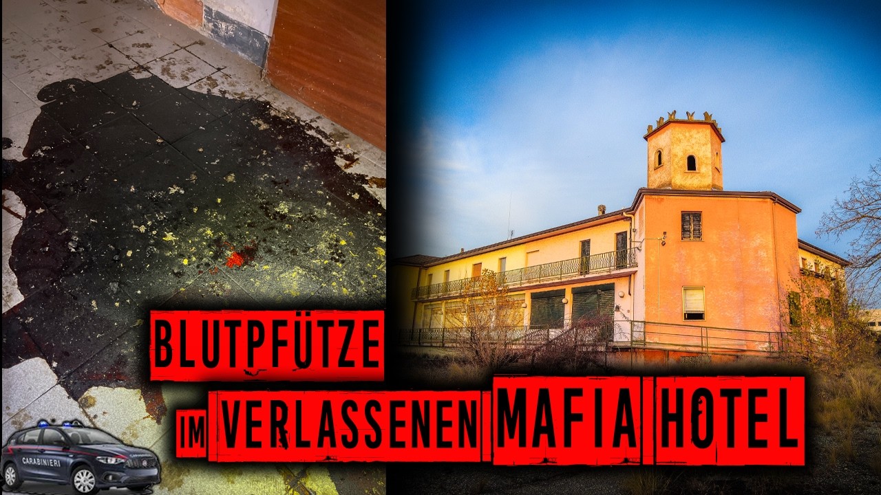 RIESIGE Blut Lache im verlassenen Motel der Mafia I Was ist Hier passiert? Lost Places Italien