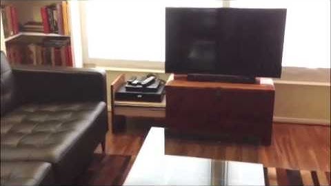 DIY Automated TV Stand with Linear Actuators