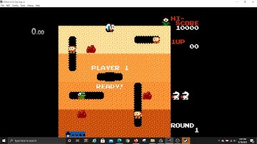 Dig Dug (NES) All Enemies Round 1 *Tied WR* 0:09 by j3j_ajxx