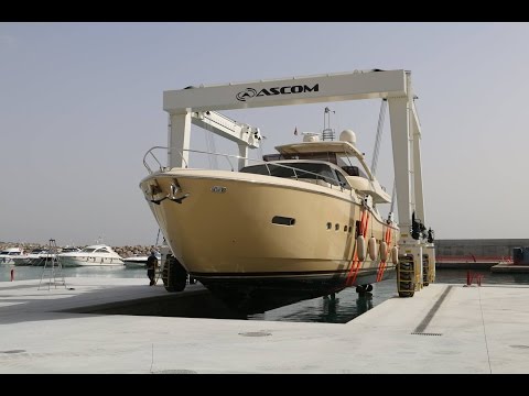 ASCOM 75 ton capacity Boat Hoist at Port Olimpic Calanova