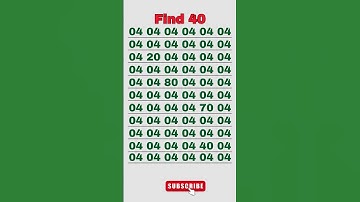 Find Odd Number 40 #maths #riddels #shorts #viralvideo #queddle #puzzle