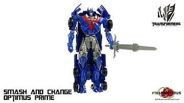 Video Review of the Transformers Age of Extinction: Smash and Change Optimus Prime