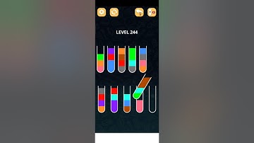 COLOR SORT PUZZLE LEVEL 244