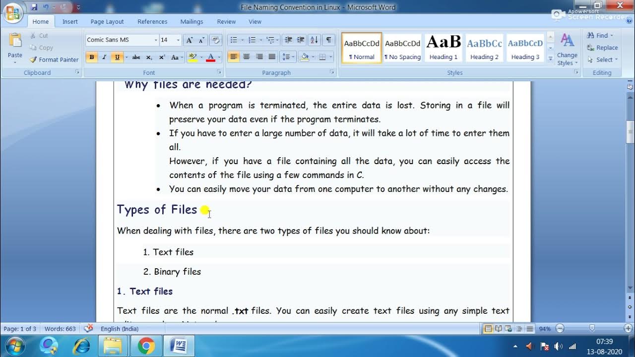 File Naming Conventions in Linux YouTube