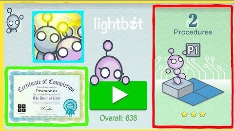 Lightbot Programming Puzzles - PROCEDURES Level 5