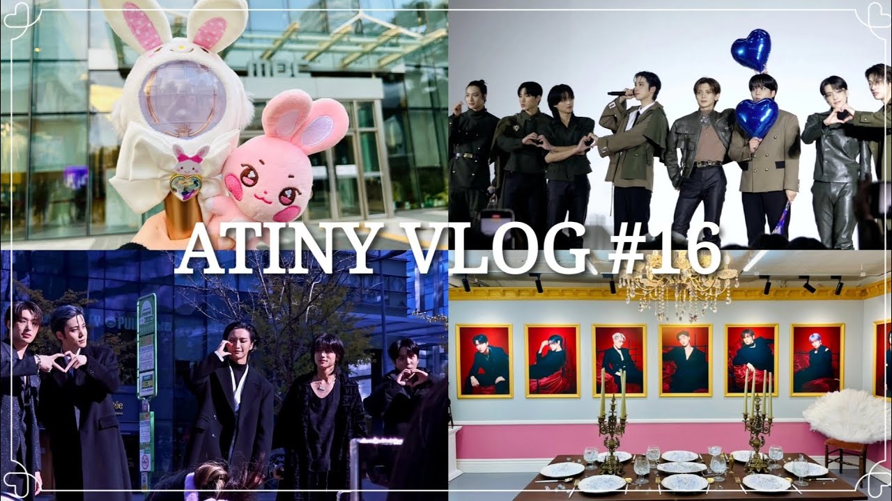 [에이티니 로그 | ATINY VLOG] 46시간 무수면 에이티즈 아온마티🧊🦷 공방 브이로그 | 파주 • GMF • 미니팬미팅 • 하이터치회 • 음중 • 인가 • 팝업스토어