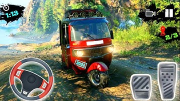 Modern Tuk Tuk tourist Rickshaw Driving - City  Driver - Android GamePlay