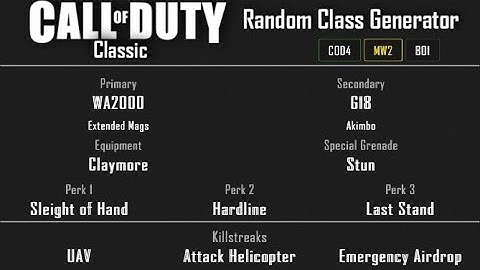 MW2 - Afghan Ground War Team Deathmatch (18-4) Random Class Generator #92 [2020]