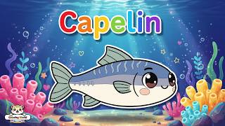 🎨 Color Capelin! Fun Fish Coloring Page Kids Will LOVE