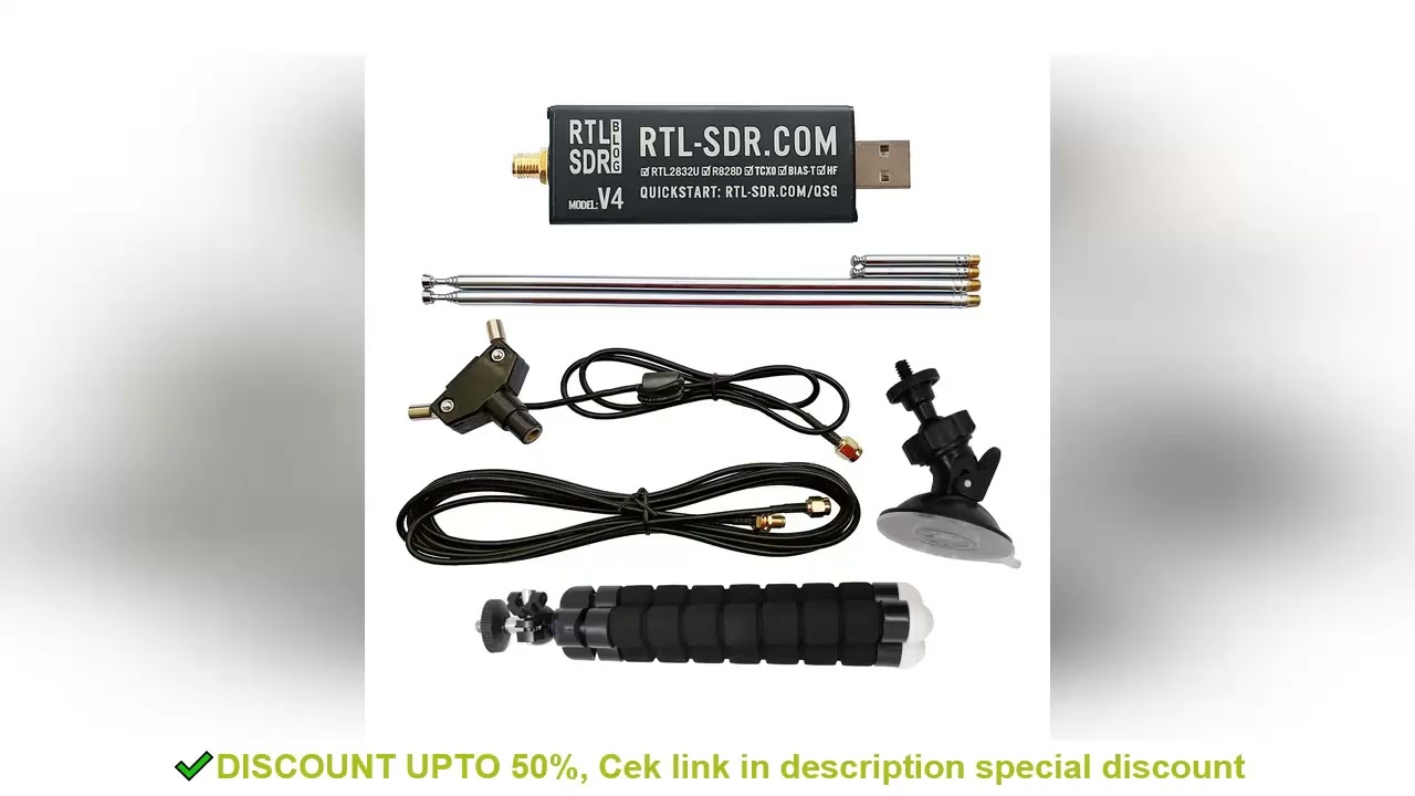 RTL-SDR Blog RTL SDR V4 R828D RTL2832U 1PPM TCXO SMA RTLSDR Software Defined Radio with Multipurpose