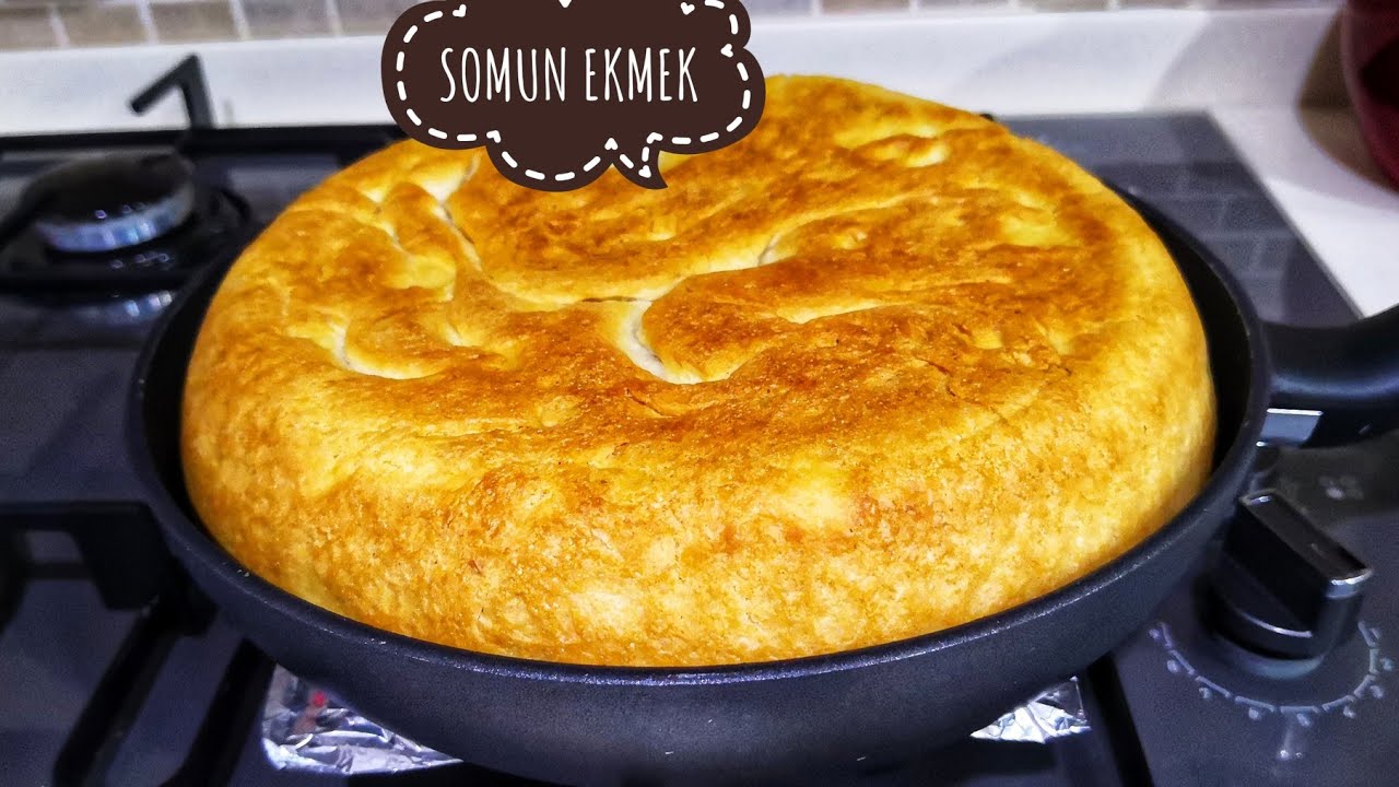 EKMEK YAPMAK O KADAR DA  ZOR OLMAMALI🌺EN KOLAY EKMEK TARİFİ VİDEODA🌺TAVADA SOMUN EKMEK