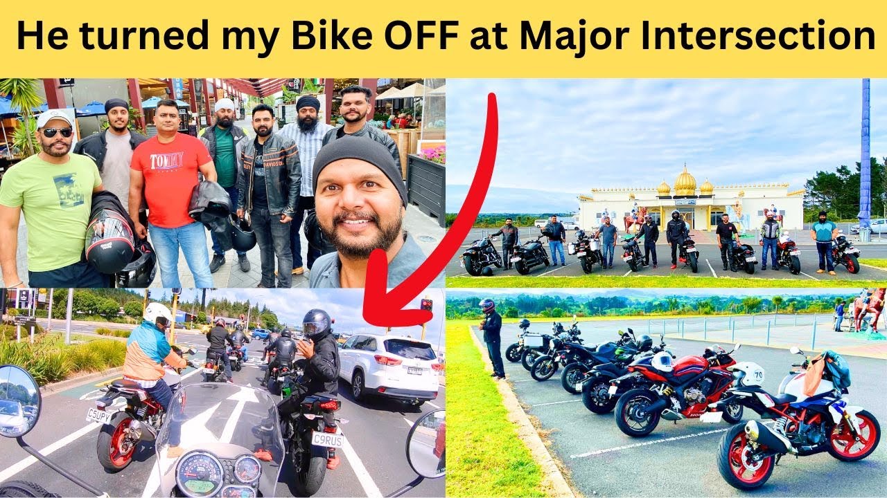 He turned my Motor Bike OFF at this Intersection || 8 Friends 8 Bikes ...