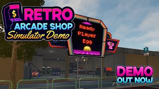 Testing out the NEW Retro Arcade Shop Simulator DEMO! #demo #retroarcadeshopsimulator