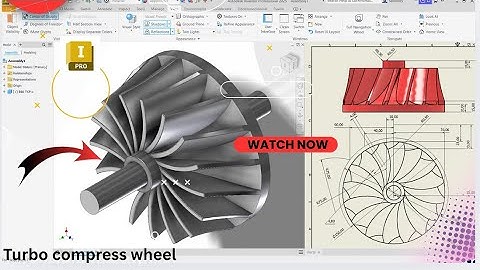 Turbocharger Compressor Wheel in Autodesk Inventor 2025   Advanced 3D CAD Tutorial