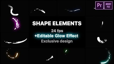 Liquid Shape Elements Motion Graphics Templates