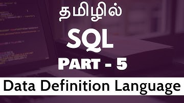 SQL in Tamil |  By Guhan |  Data Definition Language Part 5 | SQL Training in Chennai | Payilagam