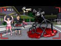 Yuta Mio Panik lari bersembunyi dari Serangan ANOMALI KEPALA TOA HITAM😱 | Sakura School Simulator