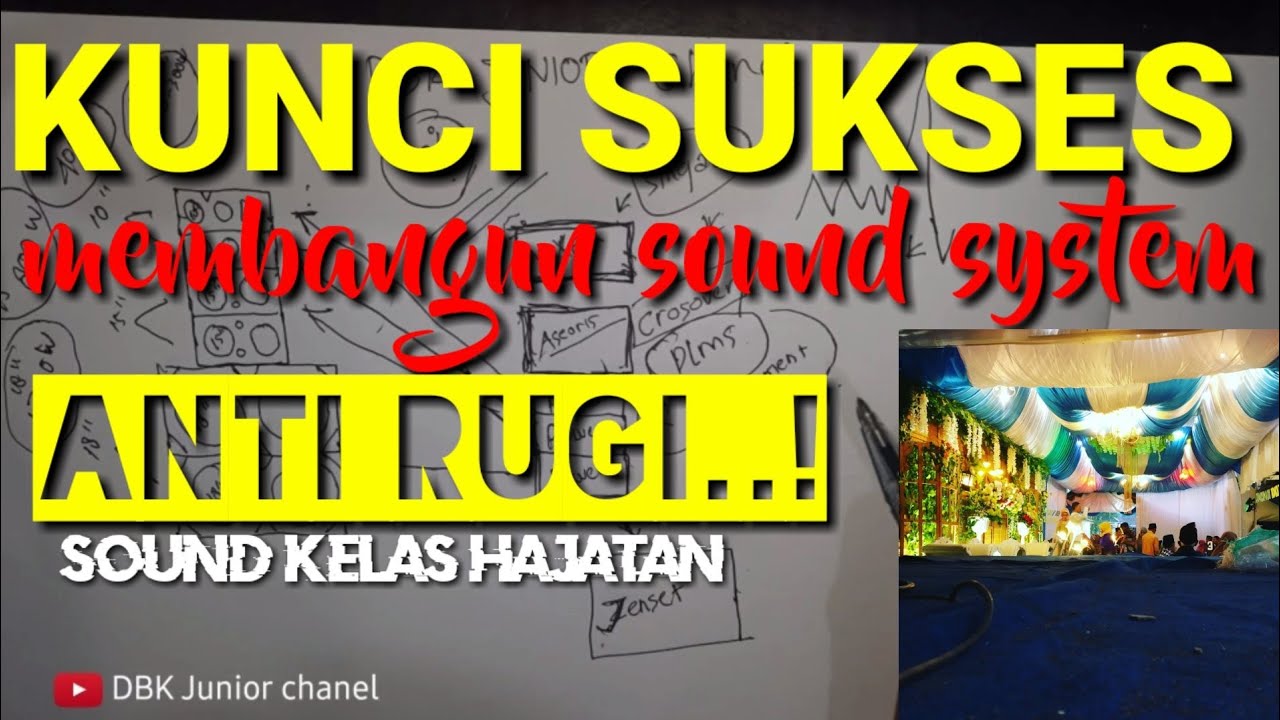 RUMUS .langkah awal membangun sound system,dengan modal PAS-PASAN...HASIL MAXIMAL...