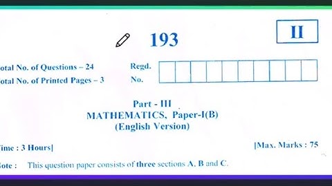 Ap Inter First year Maths1B 💯half yearly 2024-25 | Ap Inter 1st year 💯V.imp Maths1B 🥳Paper 2024-25