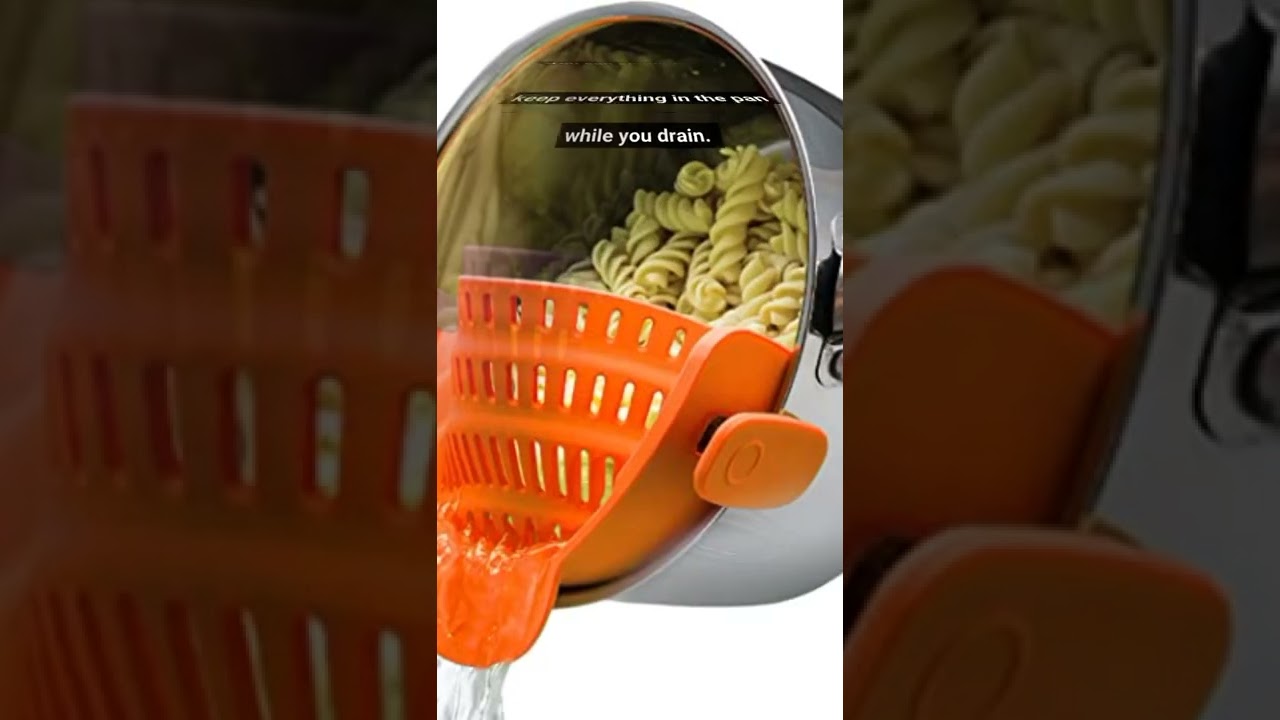 Kitchen Gizmo Snap N Strain Pot Strainer and Pasta Strainer