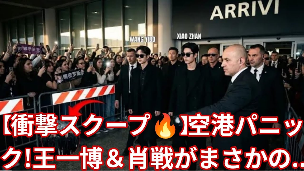 【衝撃スクープ🔥】空港パニック！王一博＆肖戦がまさかの同時刻にミラノ到着でファン狂乱✨伝説の共演から7年「藍湛と魏嬰」が奇跡の“同空間”にファン涙😭現地警察も出動したマルペンサ空港で何が？