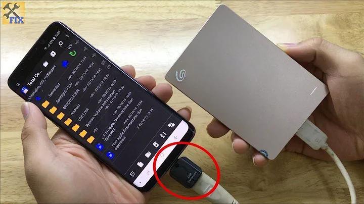 How to connect external hard drive to Android Phone