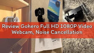 Review Gohero Full Hd 1080P Video Webcam, Noise Cancellation, Privacy Cover, Wide-Angle Lens, Auto L