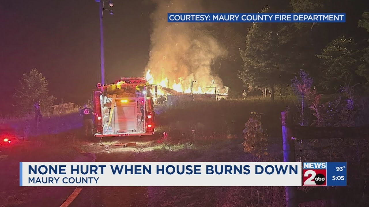 Maury County Fire crews respond to multiple fires - YouTube