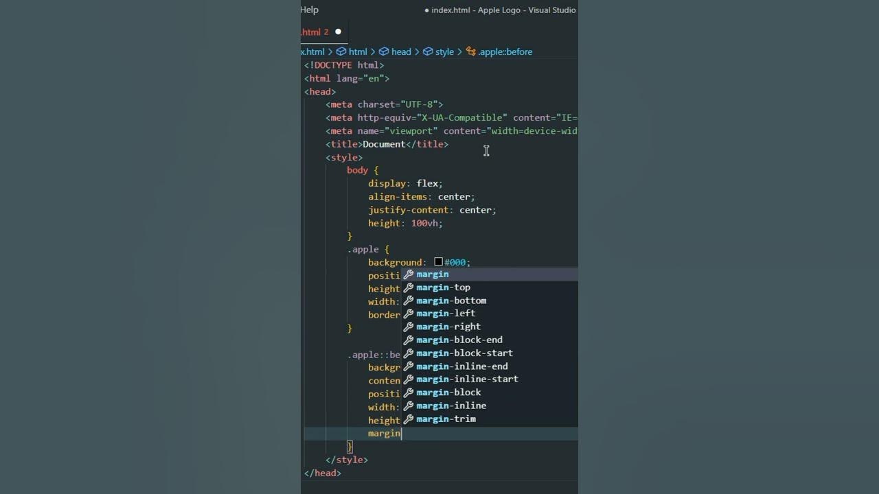 How To Make Apple Logo | Html Css - YouTube