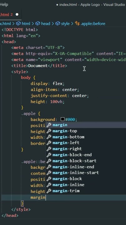 How To Make Apple Logo | Html Css - YouTube